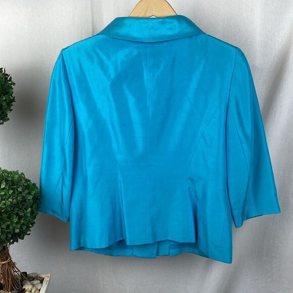 Talbots 100% Silk Sleeveless Dress & Jacket Set 10P - Picture 6 of 8